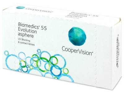 Biomedics 55 Evolution (6 čoček) - Měsíční kontaktní čočky