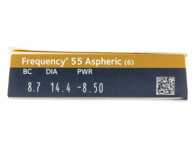Frequency 55 Aspheric (6 čoček) - Náhled parametrů čoček