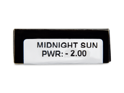 CRAZY LENS - Midnight Sun - dioptrické jednodenní (2 čočky) - Náhled parametrů čoček