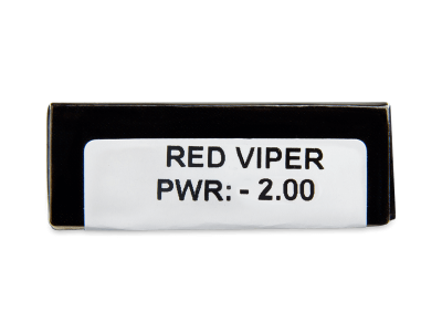 CRAZY LENS - Red Viper - dioptrické jednodenní (2 čočky) - Náhled parametrů čoček