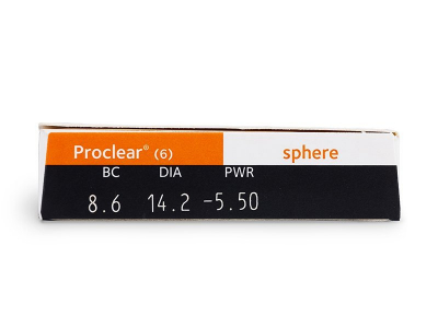 Proclear Sphere (6 čoček) - Náhled parametrů čoček