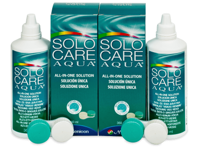 Roztok SoloCare Aqua 2x 360 ml - Výhodné dvojbalení roztoku