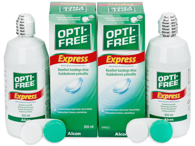 Roztok Opti-Free Express 2x 355 ml - Výhodné dvojbalení roztoku