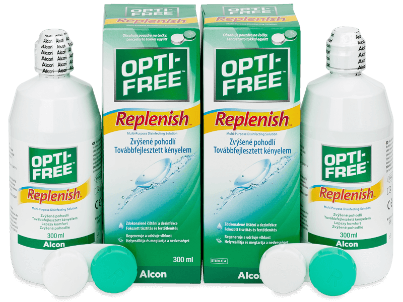 Roztok Opti-Free RepleniSH 2x 300 ml  - Výhodné dvojbalení roztoku
