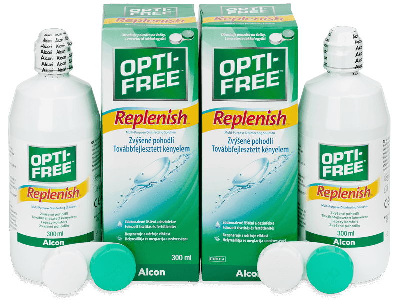 Roztok Opti-Free RepleniSH 2x 300 ml - Výhodné dvojbalení roztoku
