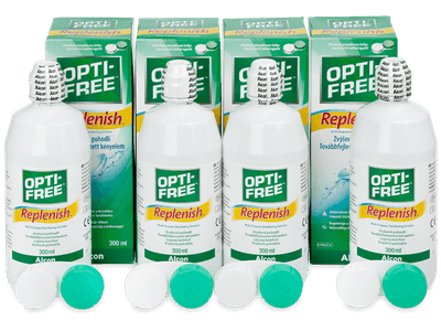 Roztok Opti-Free RepleniSH 4x 300 ml - Výhodné čtyřbalení roztoku