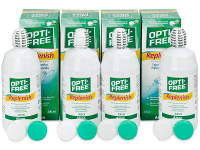 Roztok Opti-Free RepleniSH 4x 300 ml - Výhodné čtyřbalení roztoku