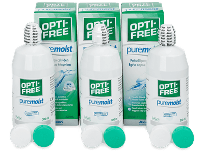 Roztok Opti-Free PureMoist 3x 300 ml - Výhodné trojbalení roztoku