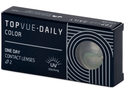 TopVue Daily Color - Green - dioptrické jednodenní (2 čočky) - Barevné kontaktní čočky