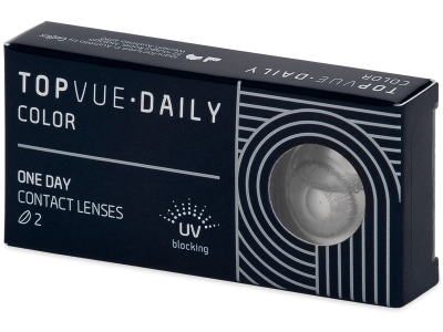 TopVue Daily Color - Sterling Grey - dioptrické jednodenní (2 čočky) - Barevné kontaktní čočky