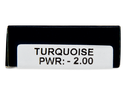 TopVue Daily Color - Turquoise - dioptrické jednodenní (2 čočky) - Náhled parametrů čoček