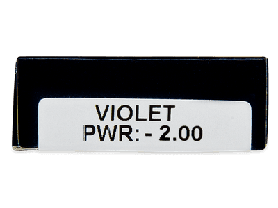 TopVue Daily Color - Violet - dioptrické jednodenní (2 čočky) - Náhled parametrů čoček