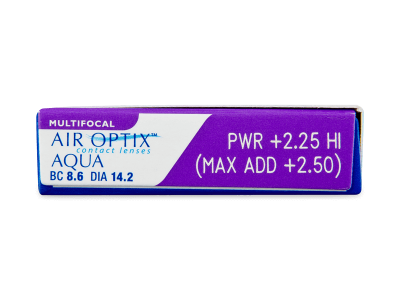 Air Optix Aqua Multifocal (3 čočky) - Náhled parametrů čoček