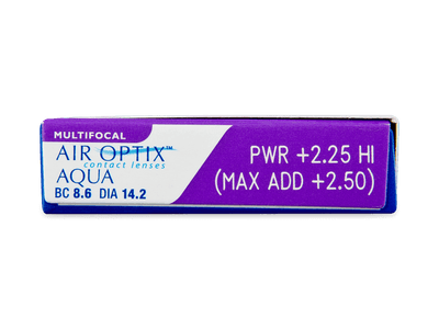 Air Optix Aqua Multifocal (6 čoček) - Náhled parametrů čoček