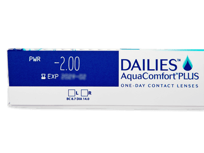 Dailies AquaComfort Plus (90 čoček) - Náhled parametrů čoček