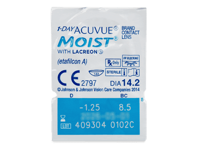 1 Day Acuvue Moist (90 čoček) - Produkt je dostupný také v této variantě balení