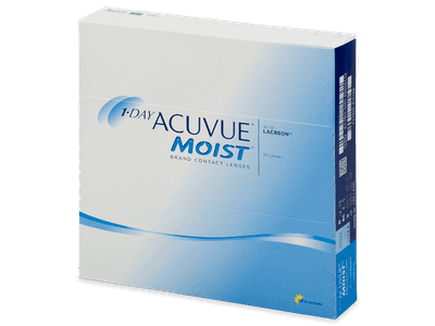1 Day Acuvue Moist (90 čoček) - Produkt je dostupný také v této variantě balení