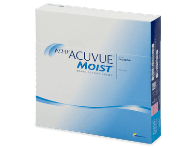 1 Day Acuvue Moist (90 čoček) - Produkt je dostupný také v této variantě balení