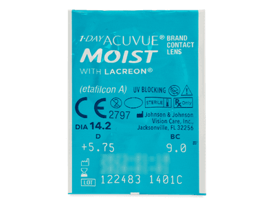 1 Day Acuvue Moist (90 čoček) - Vzhled blistru s čočkou