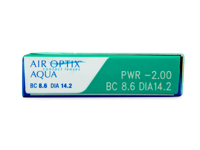 Air Optix Aqua (6 čoček) - Náhled parametrů čoček