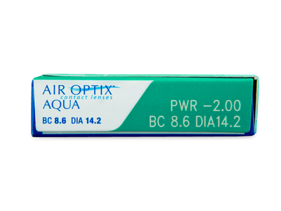 Air Optix Aqua (6 čoček) - Náhled parametrů čoček