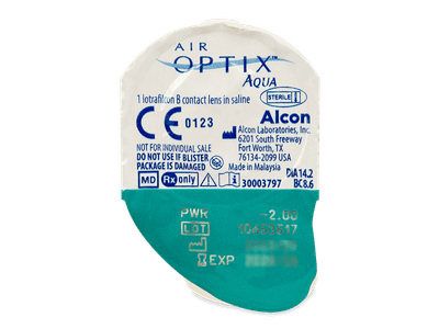 Air Optix Aqua (6 čoček) - Vzhled blistru s čočkou