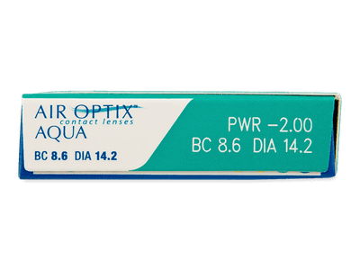 Air Optix Aqua (6 čoček) - Náhled parametrů čoček