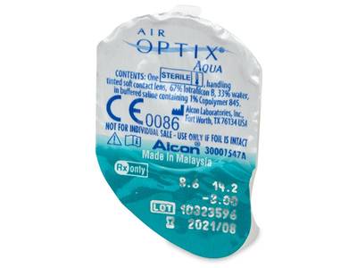 Air Optix Aqua (6 čoček) - Vzhled blistru s čočkou