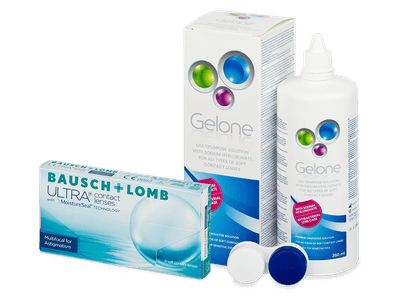 Bausch + Lomb ULTRA Multifocal for Astigmatism (6 čoček) + roztok Gelone 360 ml