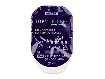 TopVue One+ (5 čoček) - Vzhled blistru s čočkou