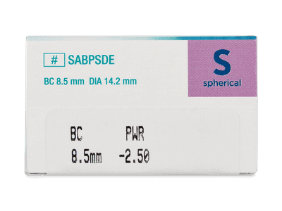 Bausch + Lomb ULTRA (1 čočka) - Náhled parametrů čoček