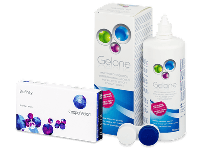 Biofinity (6 čoček) + roztok Gelone 360 ml