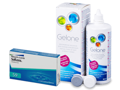 SofLens 59 (6 čoček) + roztok Gelone 360 ml - Předchozí design