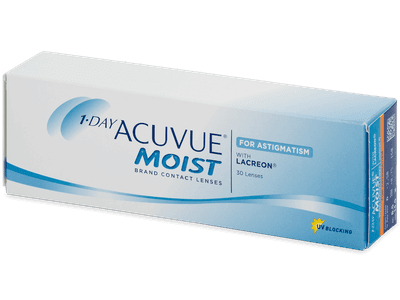 1 Day Acuvue Moist for Astigmatism (30 čoček) - Torické kontaktní čočky