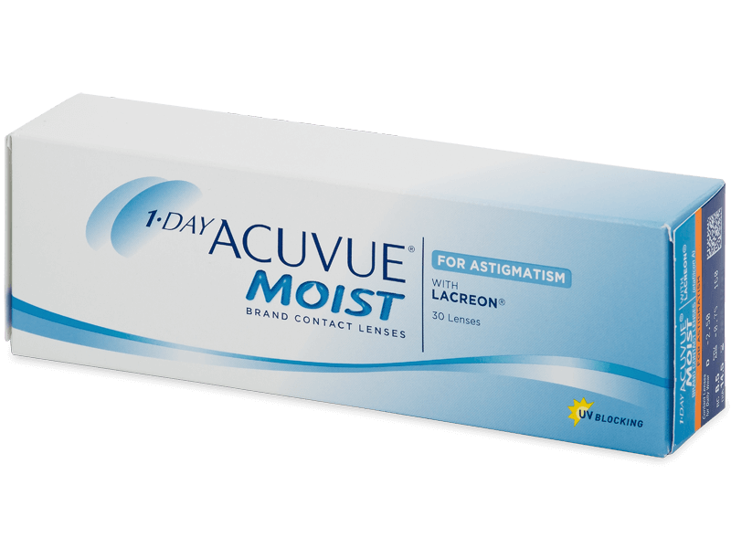 1 Day Acuvue Moist for Astigmatism (30 čoček) - Torické kontaktní čočky
