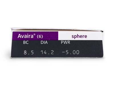 Avaira (6 čoček) - Náhled parametrů čoček
